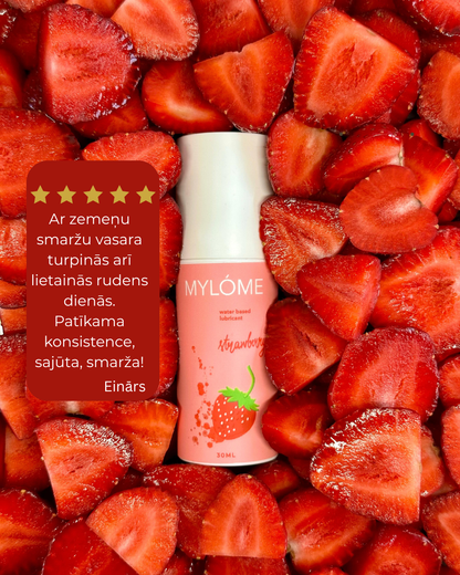 Ūdens bāzes lubrikants ar zemeņu aromātu 30ml