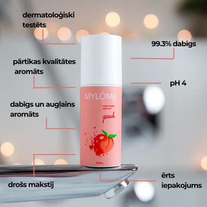 Ūdens bāzes lubrikants ar persiku aromātu 30ml