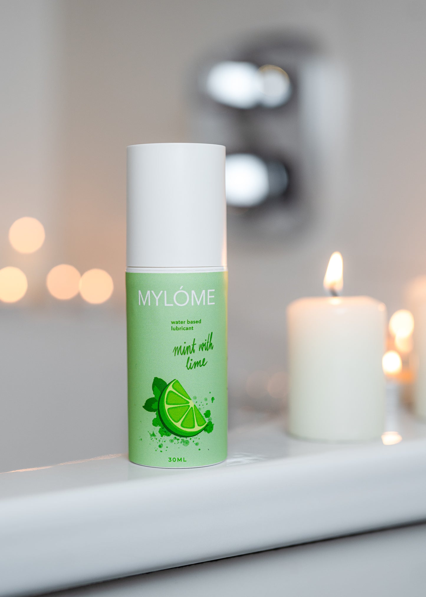 Ūdens bāzes lubrikants ar mint-laima aromāts 30ml