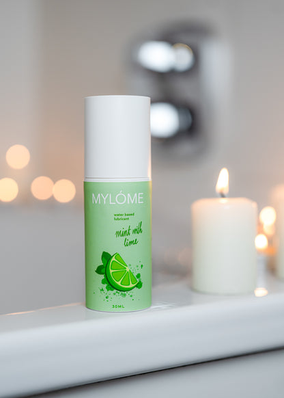 Ūdens bāzes lubrikants ar mint-laima aromāts 30ml