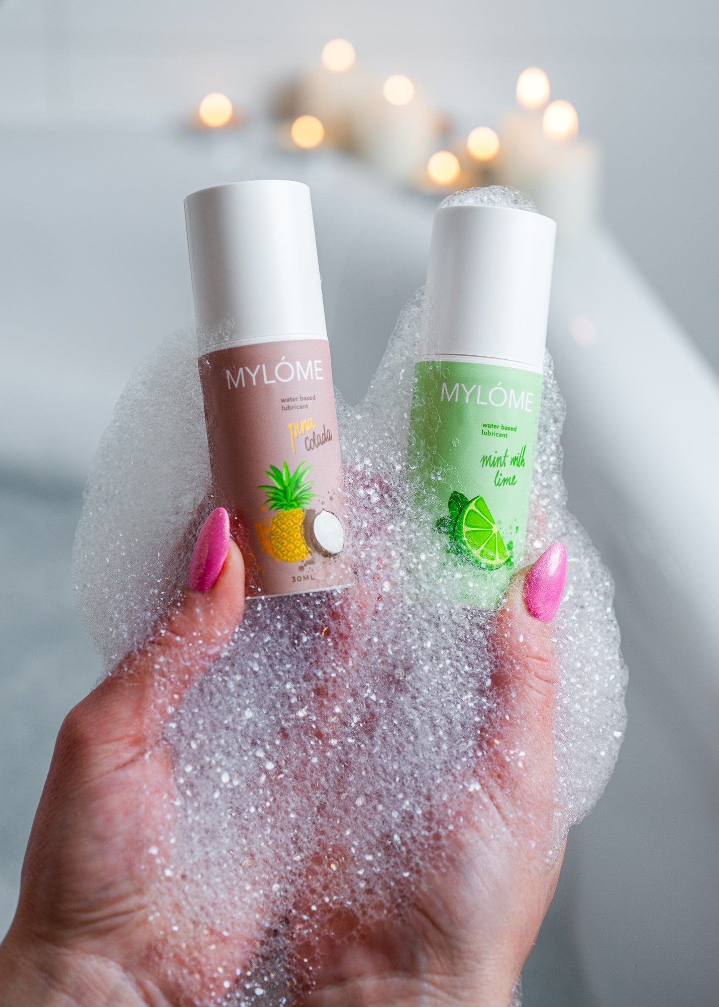 Ūdens bāzes lubrikants ar mint-laima aromāts 30ml