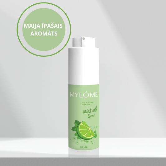 <tc>Ūdens bāzes lubrikants ar piparmētru- laima aromātu 30ml</tc>